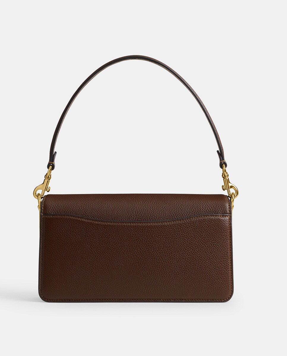 Mala de Ombro Tabby 26 em Pele Castanho-3