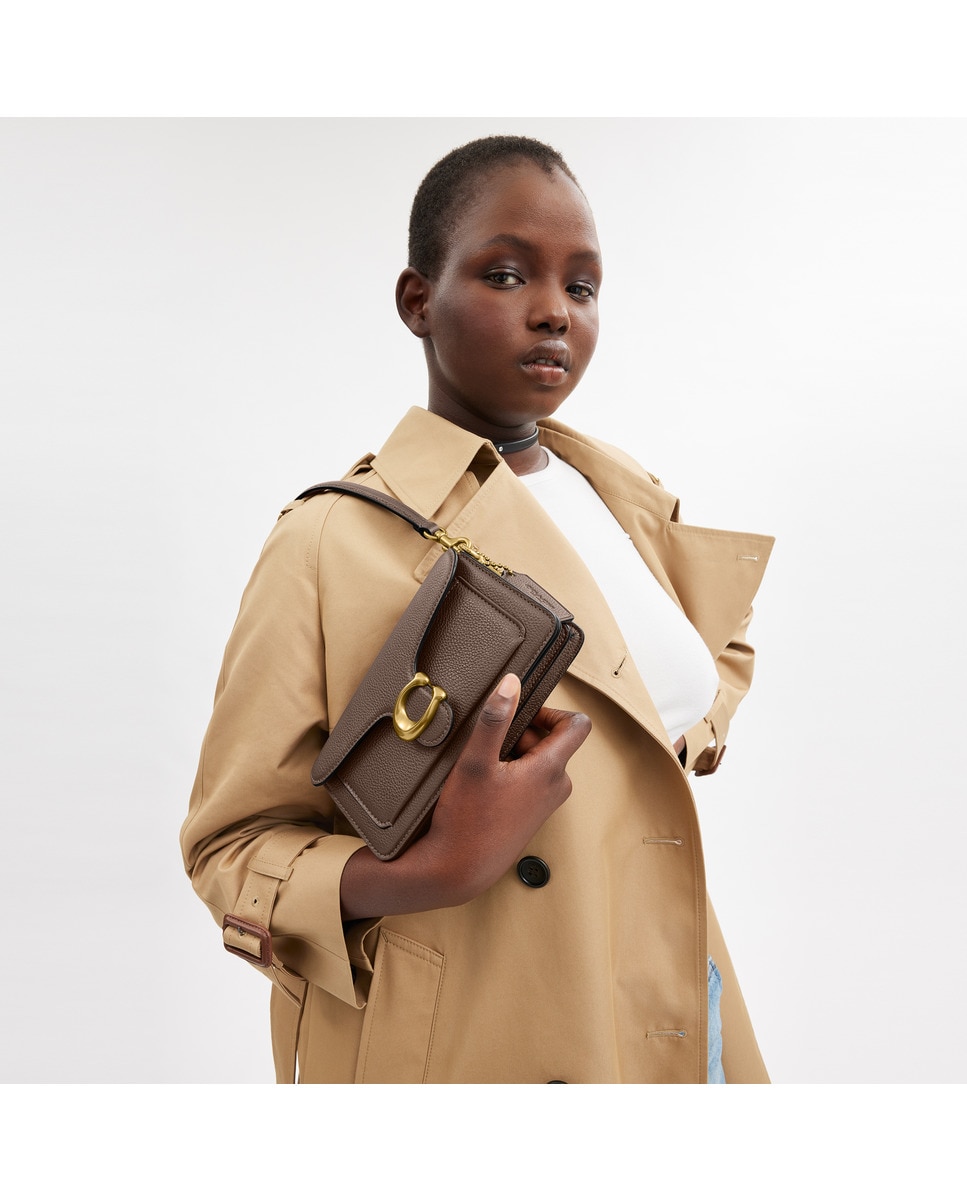 Mala de Ombro Tabby 20 em Pele Cinzento-6