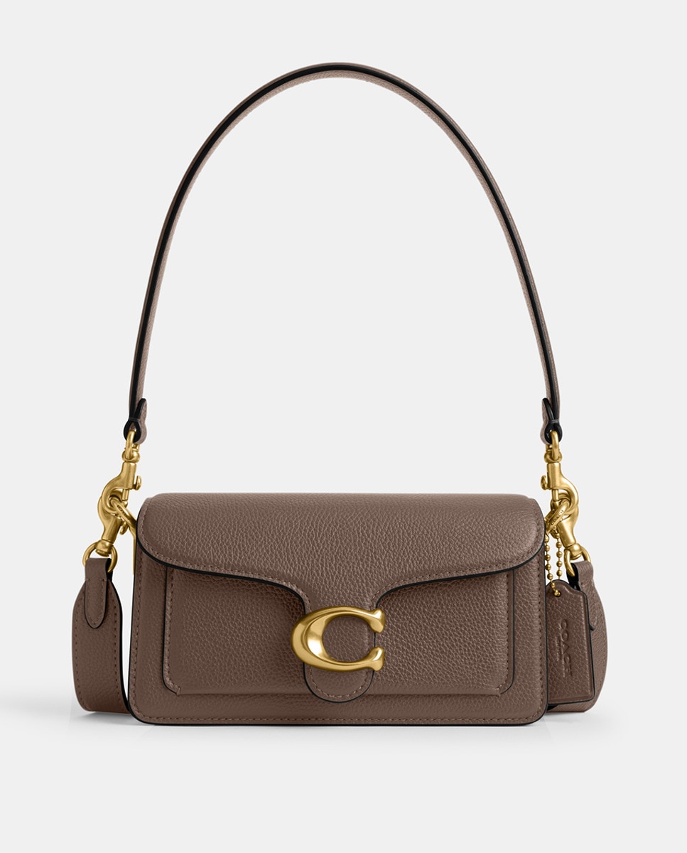 Mala de Ombro Tabby 20 em Pele Cinzento-5