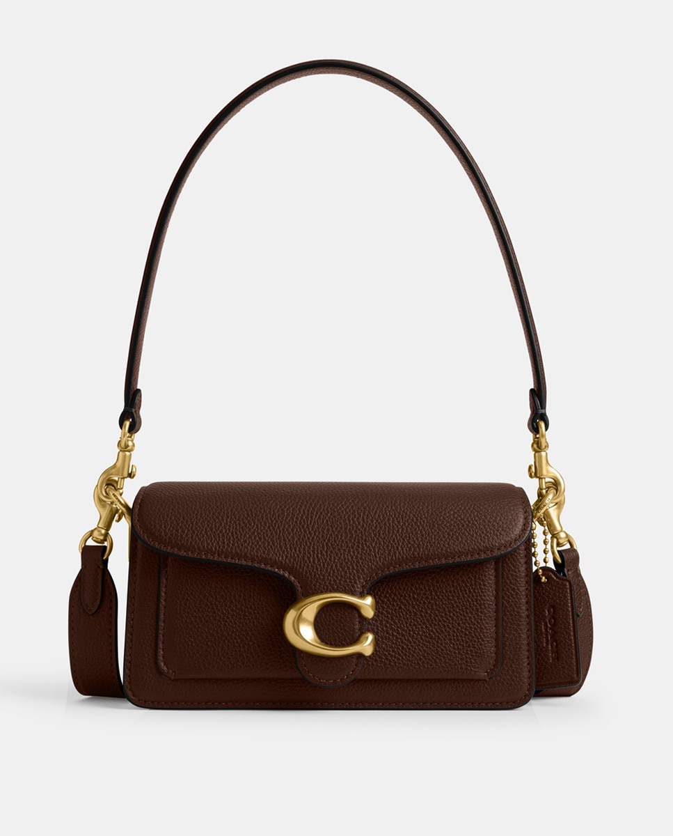 Mala de Ombro Tabby 20 em Pele Castanho-1