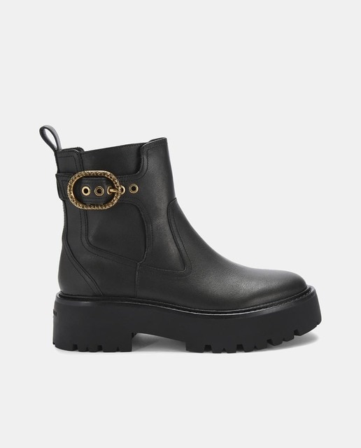 Imagen 0 de Botines Mayfair de mujer tipo Chelsea con plataforma y detalle de hebilla