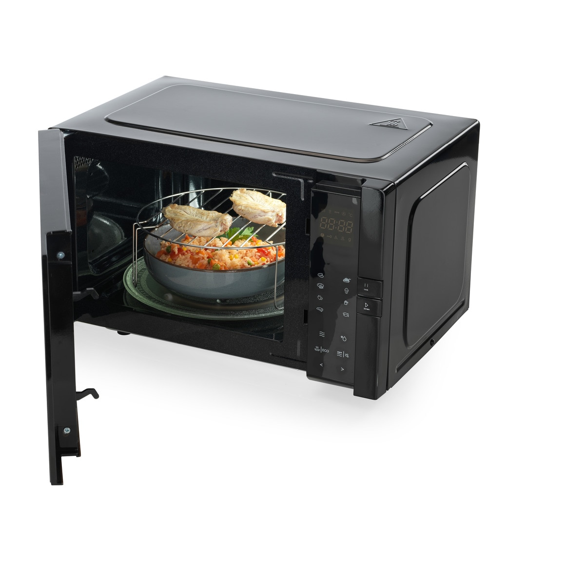 Microondas Hisense 25 litros y grill - H25MOBS4HGI Negro-5