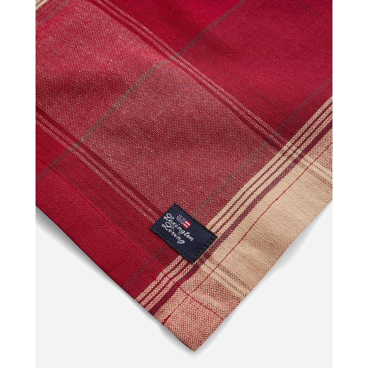 Mantel individual lino y algodón Living Navidad 24 Lexington Rojo-2