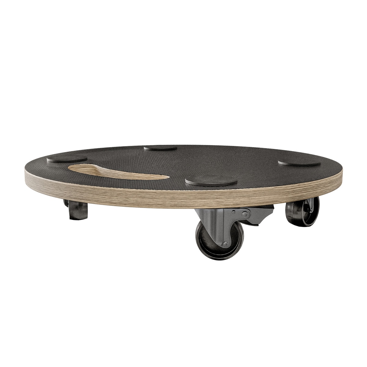 Soporte Rodante Redondo 100 kg Gris-4