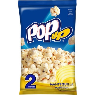 palomitas con mantequilla pack 2 bolsas 100 g envase 200 g - Eagle Pop Up
