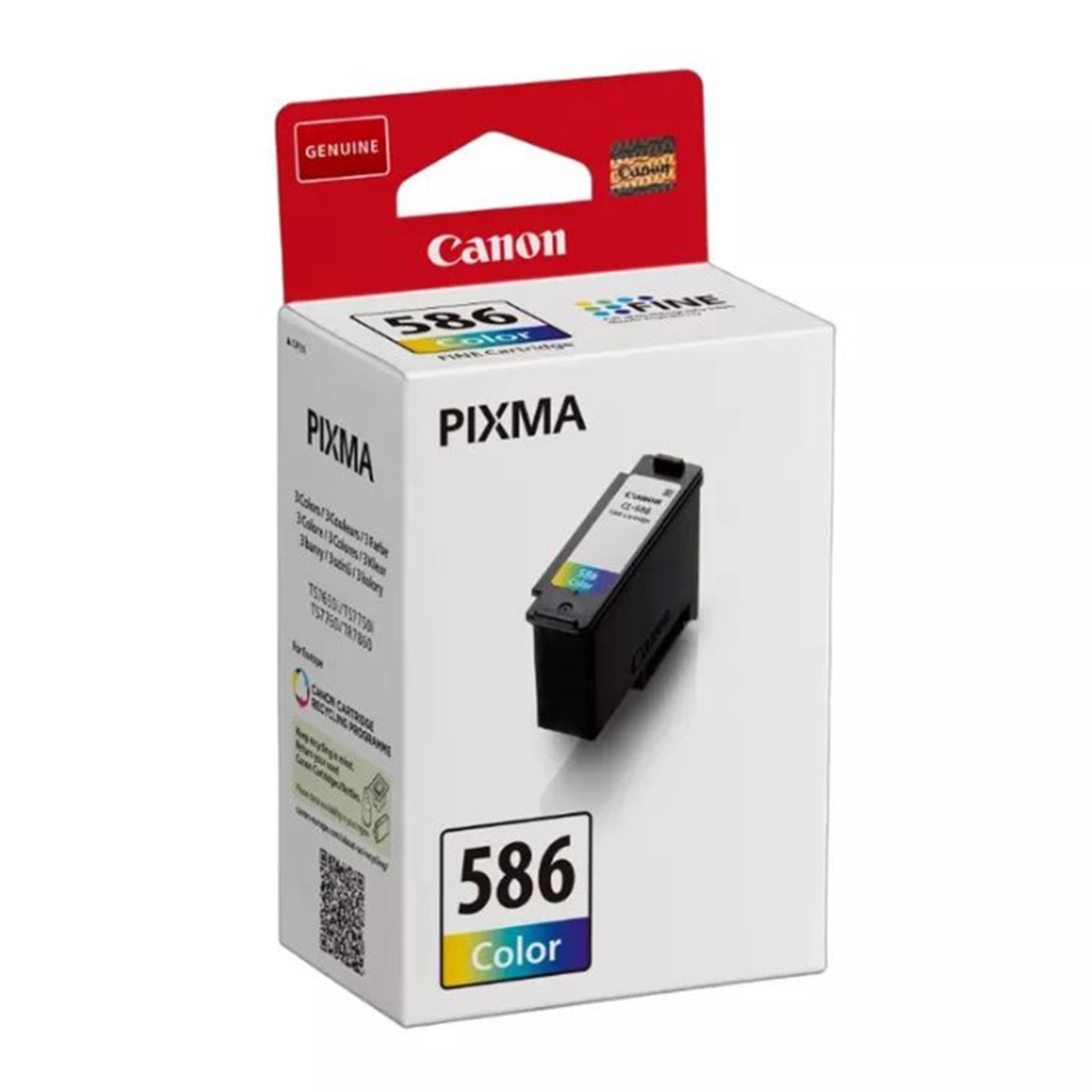 Imagen 0 de Cartucho de tinta original Canon CL-586 Color (6227C001)