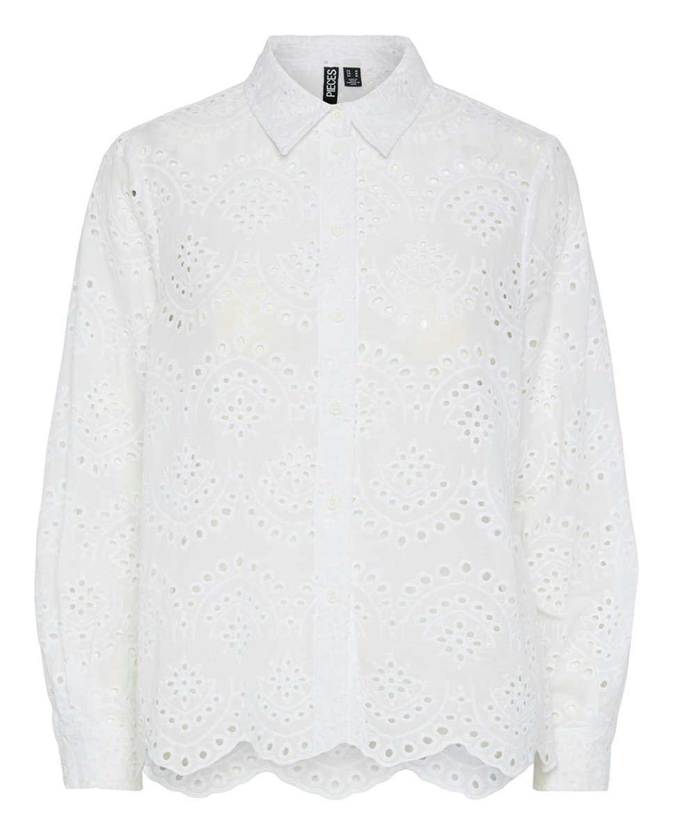 Camisa com Bordado Inglês Branco-4