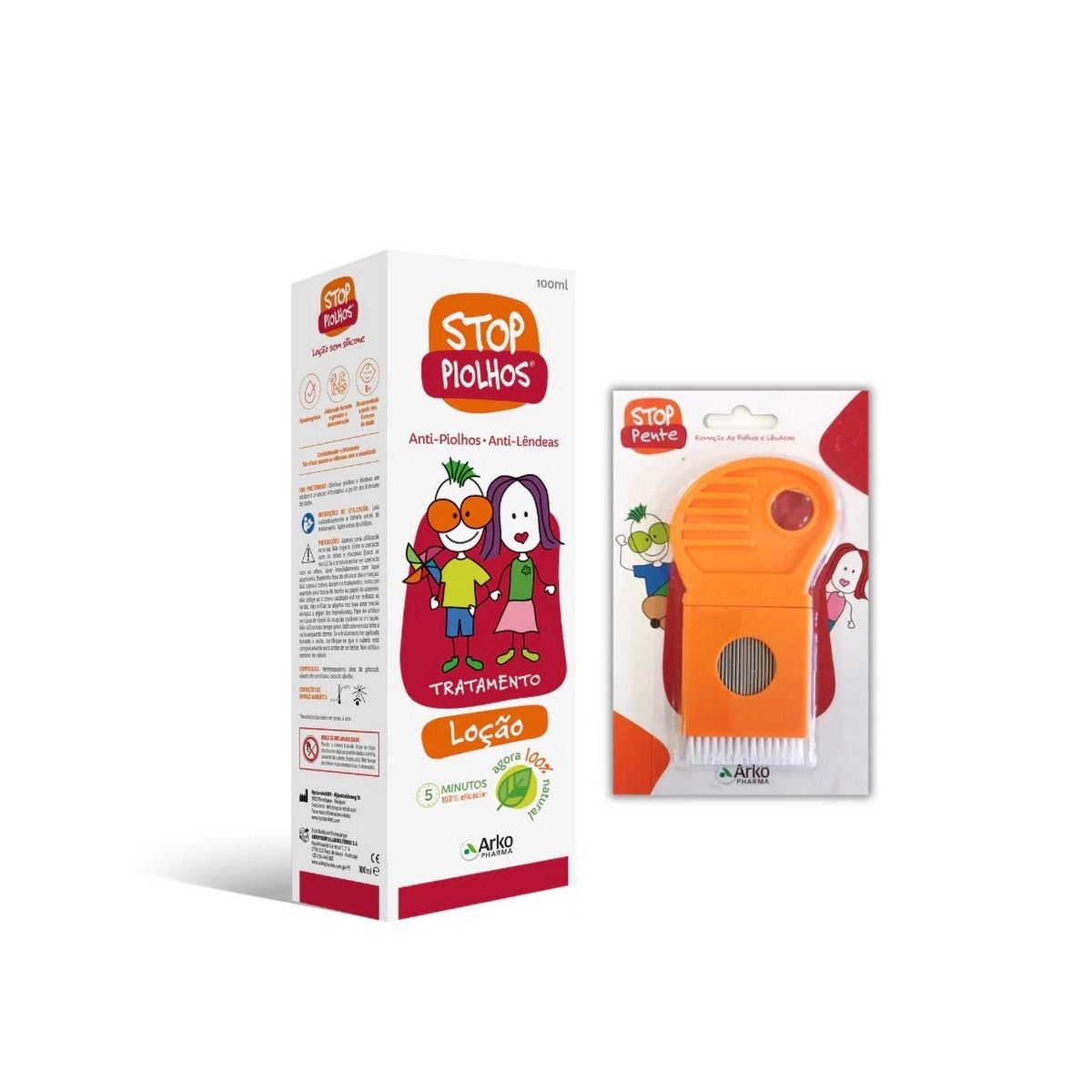 Stop Piolhos Loção 100 ml + Pente com Lupa 1