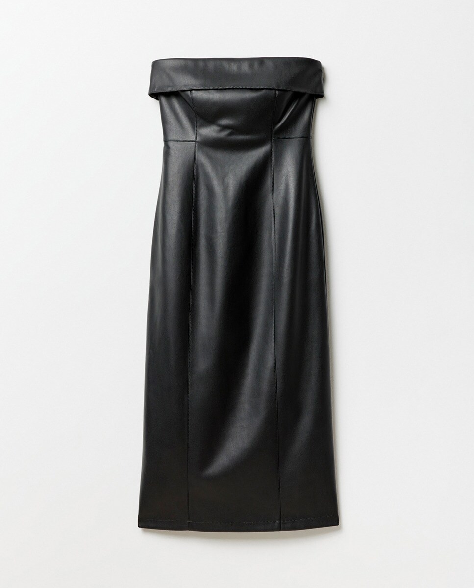 Vestido com Decote Caicai Preto-7