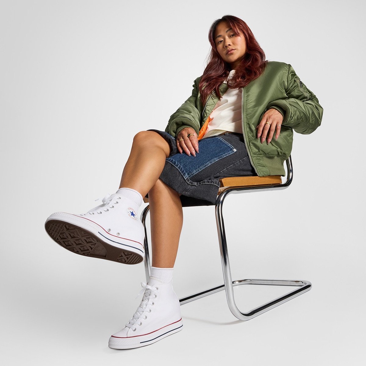 Sapatilhas Casual Chuck Taylor All Star Wedge Converse Branco-2