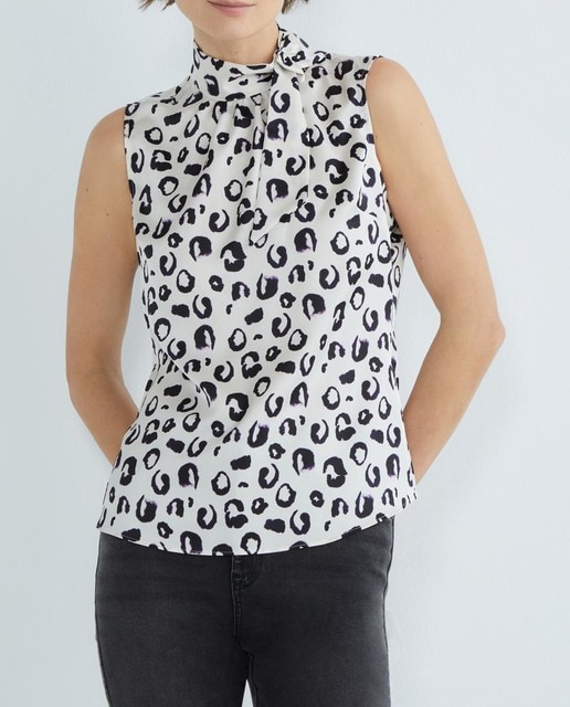 Imagen 0 de Blusa de mujer sin mangas multicolor