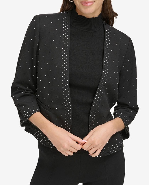 Imagen 0 de Blazer relajado de mujer con cuello en pico y mangas largas