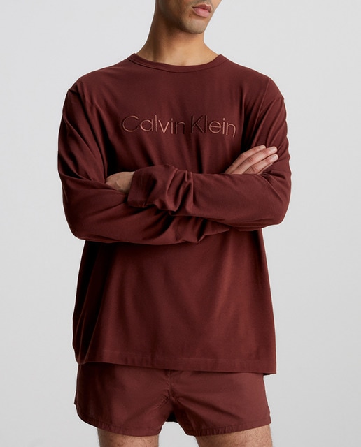 Imagen 0 de Camiseta de pijama de manga larga de hombre