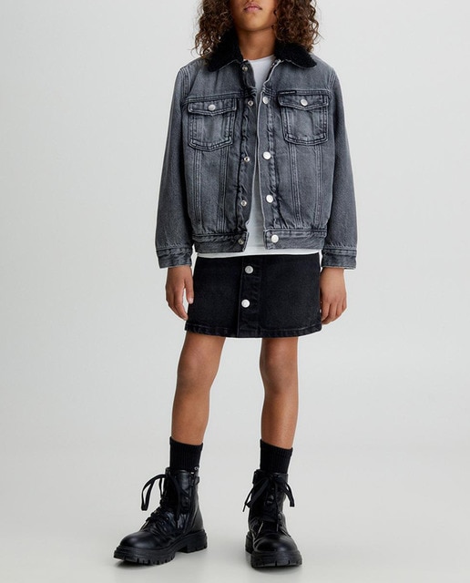 Imagen 0 de Falda denim negra