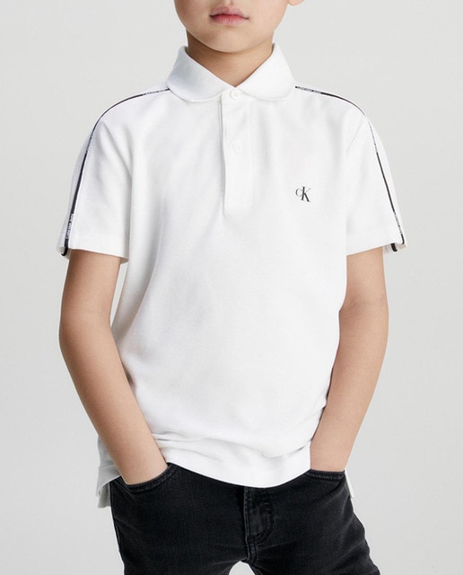 Imagen 0 de Polo de niño blanco de manga corta