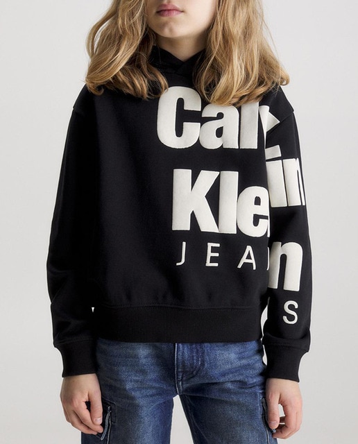 Imagen 0 de Sudadera de niño negra con capucha