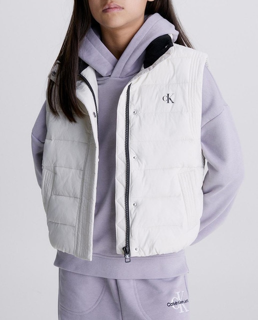 Imagen 0 de Chaleco acolchado de niña marfil