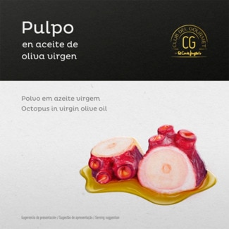 Polvo em Azeite Virgem Extra lata 165 g - Club Del Gourmet