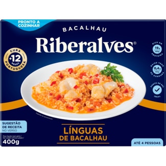Línguas de Bacalhau embalagem 400 g - Riberalves