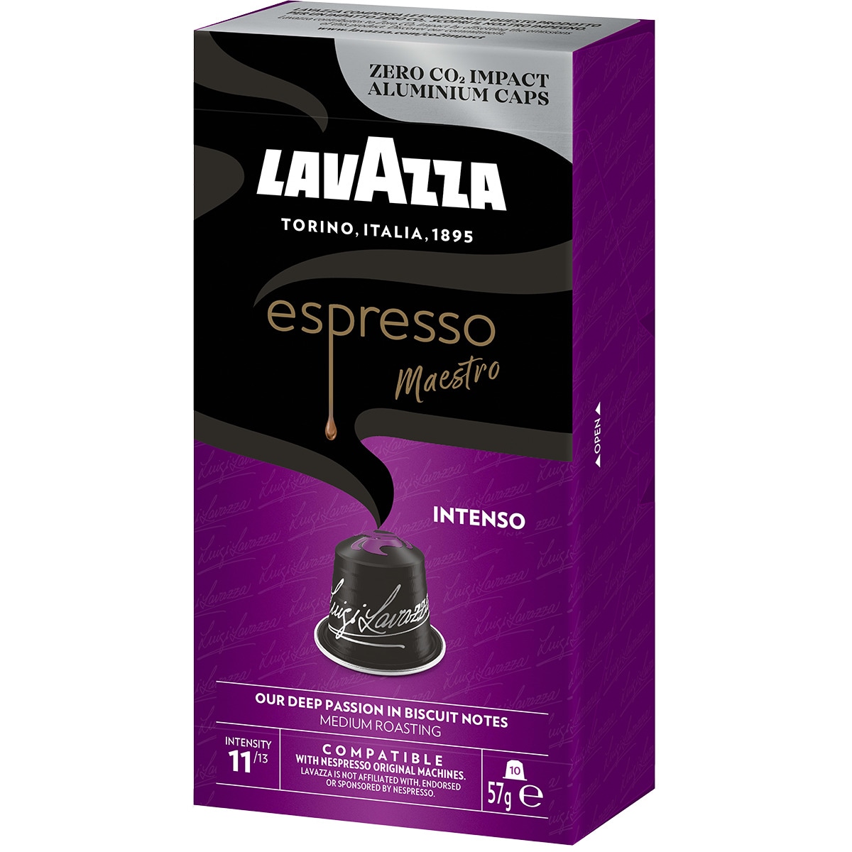Cápsulas de Café Intenso embalagem 10 unidades