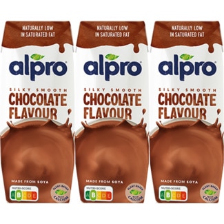 Bebida de Soja com Chocolate Pack 3 unidades embalagem 750 ml - Alpro