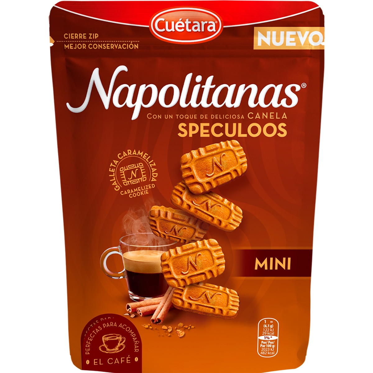 Bolachas Napolitanas Speculloos embalagem 150 g