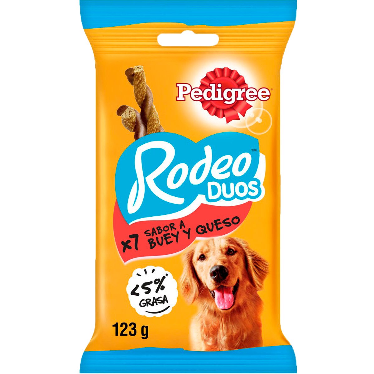 Snack para Cão Rodeo Duos com Vaca e Queijo embalagem 123 g