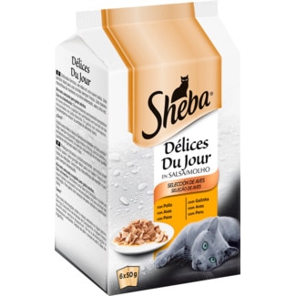 Alimento Húmido para Gato Seleção de Aves embalagem 300 g - Sheba