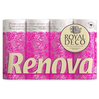 Papel Higiénico 4 Folhas Decorado 12 unidades - Renova