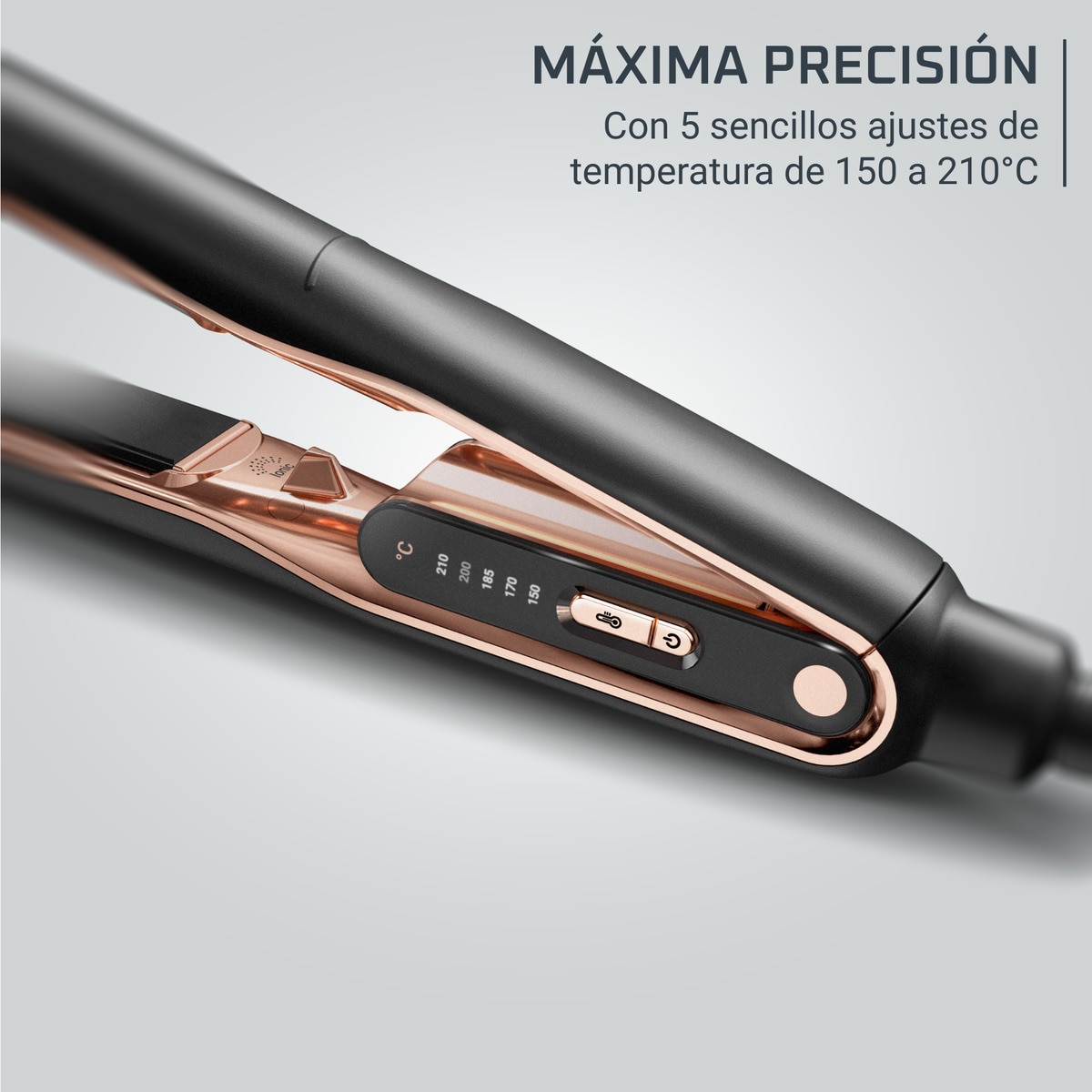 Alisador de Cabelo Rowenta SF8120 Thermocare Ultimate Experience, Cerâmico, 150 °C a 210 °C - Preto e Cobre Preto / Cobre-8