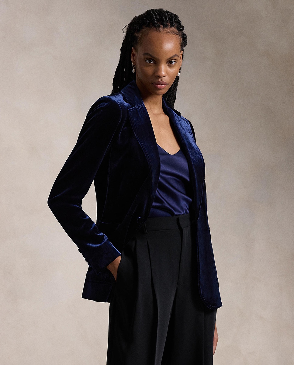 Blazer de mujer de terciopelo con bolsillo Polo Ralph Lauren El Corte Ingles