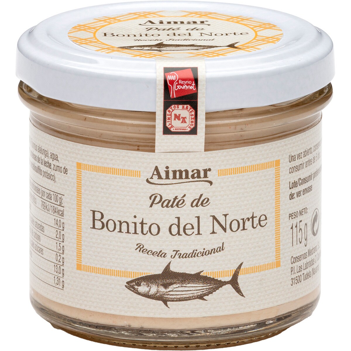 paté de bonito del norte frasco 115 g
