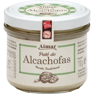 paté de alcachofas frasco 110 g - Aimar