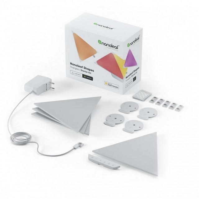 Imagem 0 de Painéis Luz Nanoleaf Shapes Triangles Starter Kit (4 Uni.)