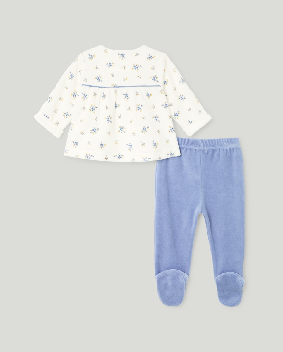 Pijama Comprido de Bebé Azul-2