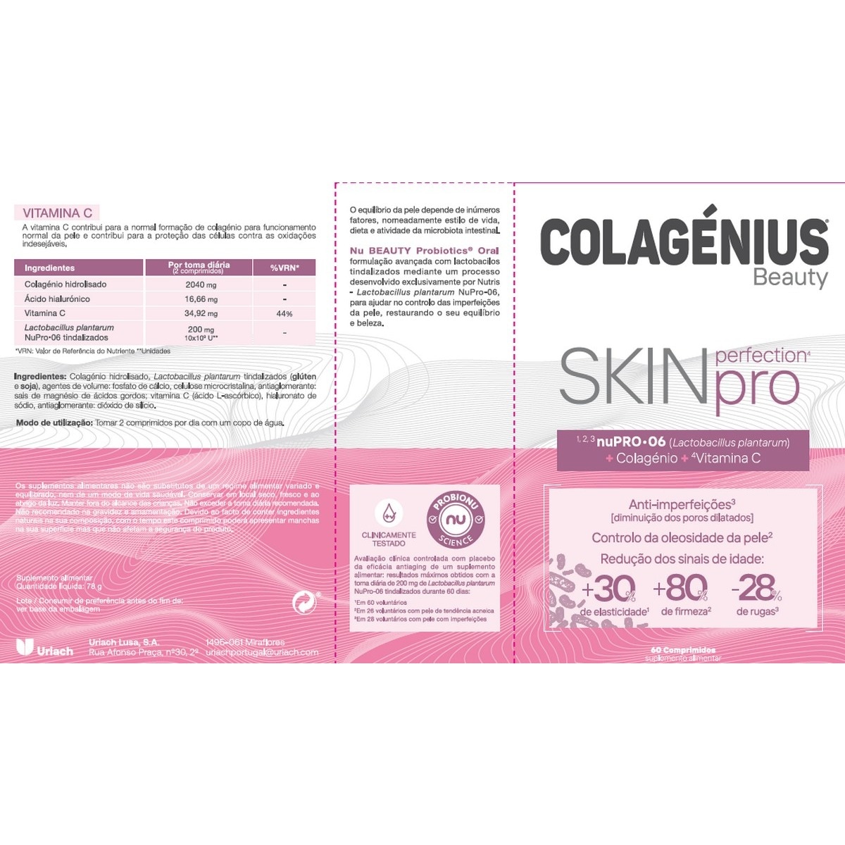Suplemento Alimentar Colagénius Skin Pro - 60 compr 2