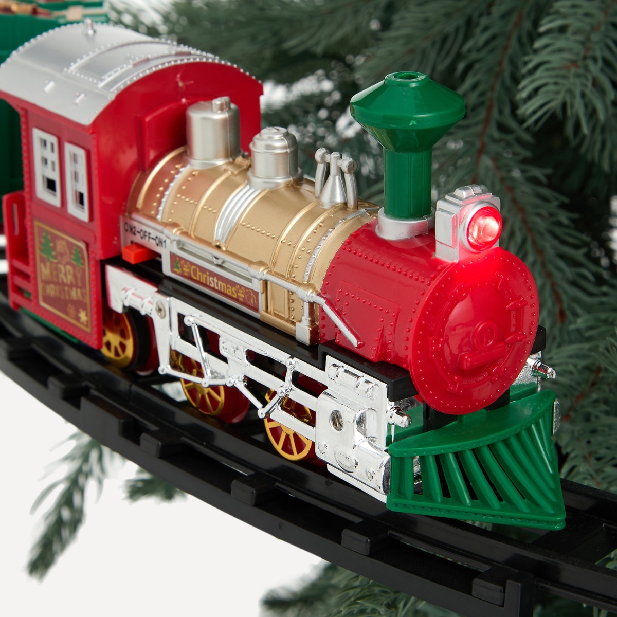 Tren decorativo para árbol con luz y sonido Belén Americano Navidad El Corte Inglés Multicolor-3