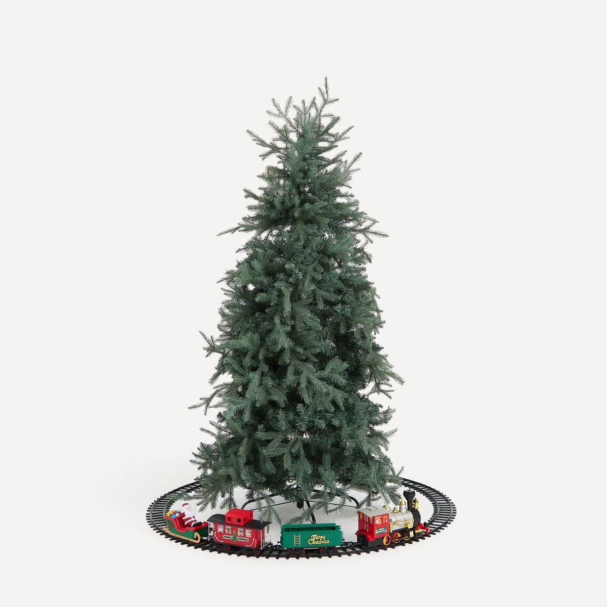 Tren decorativo para árbol con luz, música y vapor Belén Americano Navidad El Corte Inglés Multicolor-1