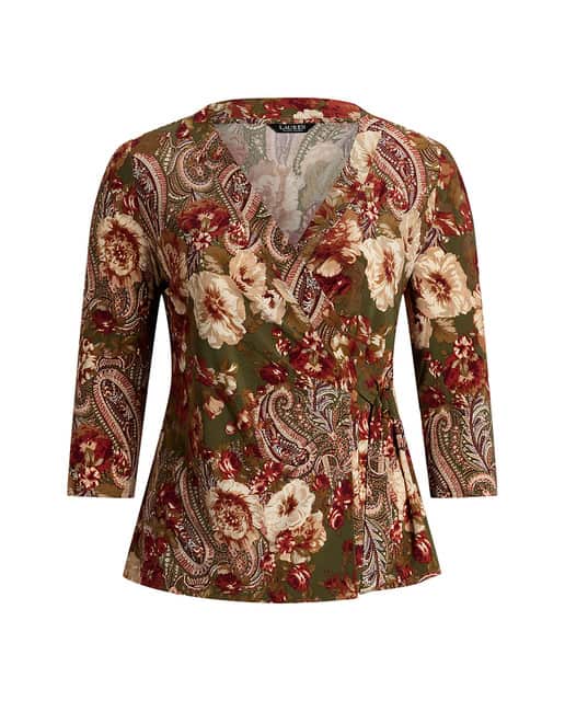 Imagen 0 de Jersey de mujer cruzado con flores