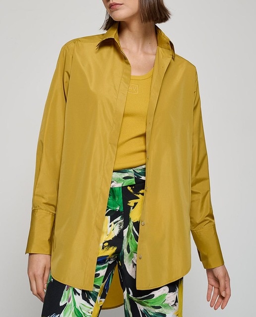 Imagen 0 de Camisa de mujer larga tafeta