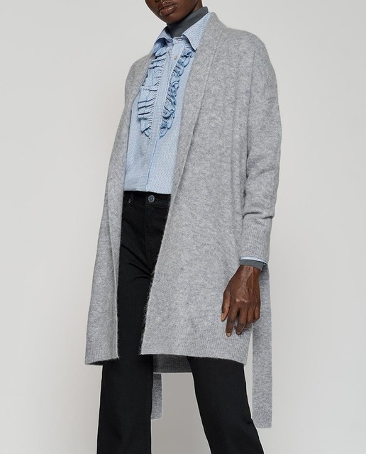 Imagen 0 de Chaqueta de mujer larga lana y alpaca