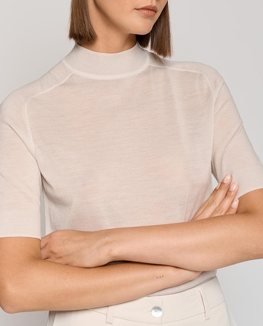 Imagen 0 de Jersey de mujer manga tres cuartos lana fina