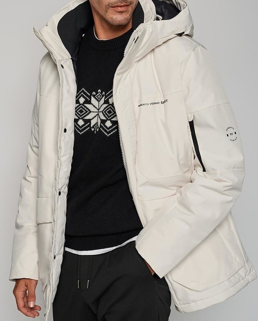 Imagen 0 de Parka de hombre técnica interior acolchado capucha desmontable