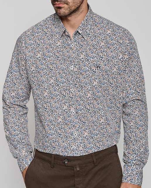 Imagen 0 de Camisa de hombre sport regular fit estampado flores