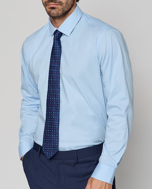 Imagen 0 de Camisa vestir de hombre slim fit lisa