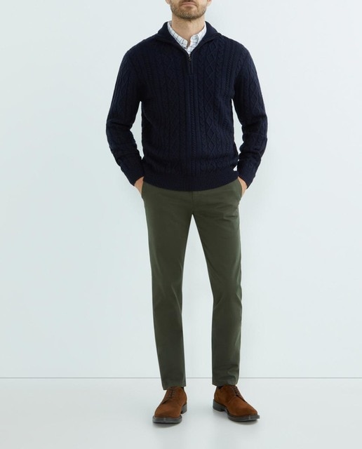 Imagen 0 de Pantalón chino de hombre regular fit tintado