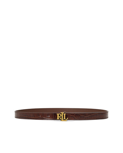 Imagen 0 de Cinturón de mujer reversible de piel con hebilla LRL