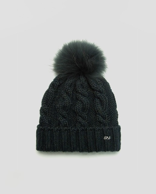 Imagen 0 de Gorro de mujer de punto con diseño trenzado