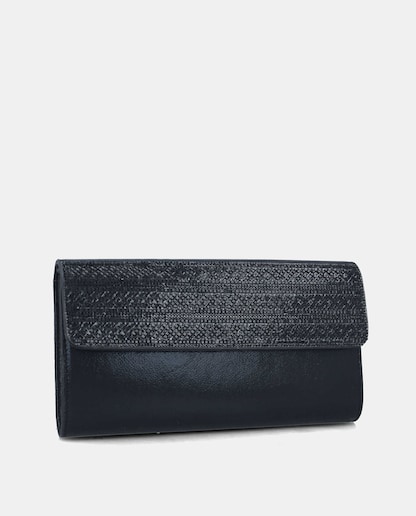 Imagem 0 de Carteira Metalizada com Detalhe de Strass