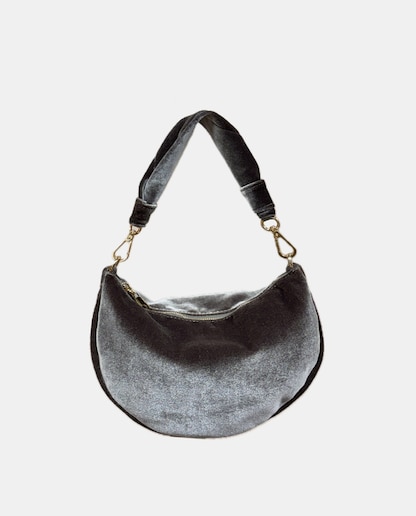 Imagem 0 de Mala de Mão em Veludo com Fecho de Correr - Rosa